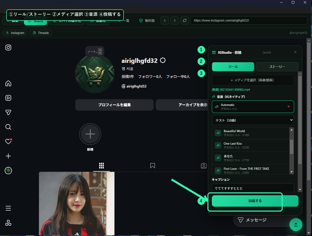 手動投稿
